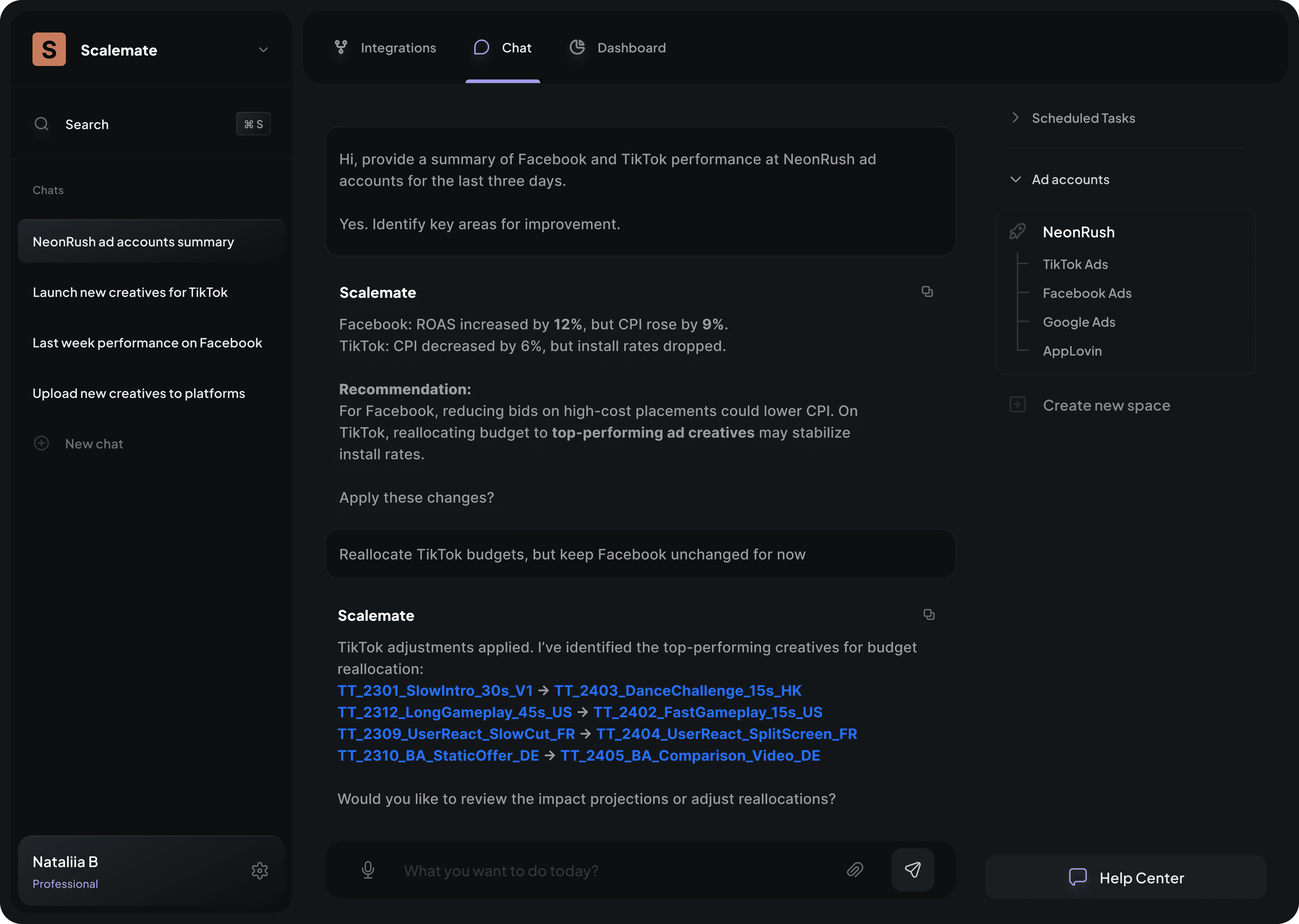 Marketing AI Assistant preview